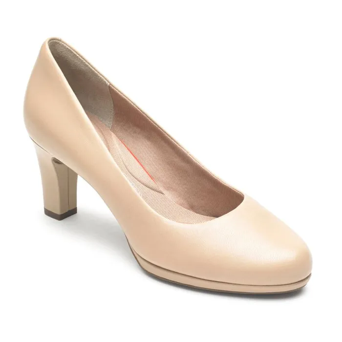 Women Rockport Heels Total Motion Leah Pump Nude