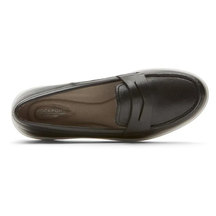 Women Rockport Loafers Ayva Washable Penny Loafer Black