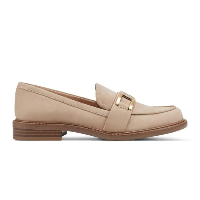 Women Rockport Loafers Harleen Loafer Mocha Taupe Nubuck Women Rockport Loafers Harleen Loafer Mocha Taupe Nubuck