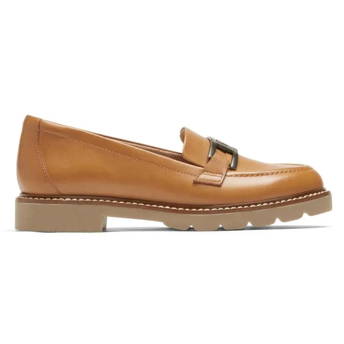 Women Rockport Loafers Kacey Chain Loafer Honey Lthr