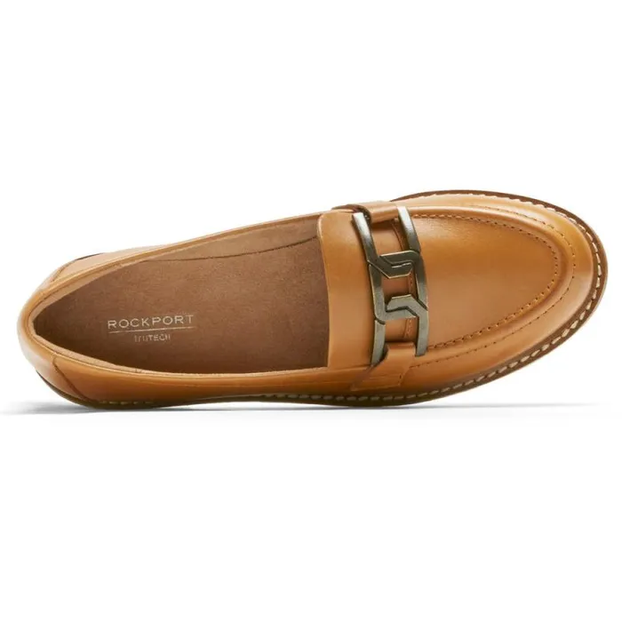 Women Rockport Loafers Kacey Chain Loafer Honey Lthr