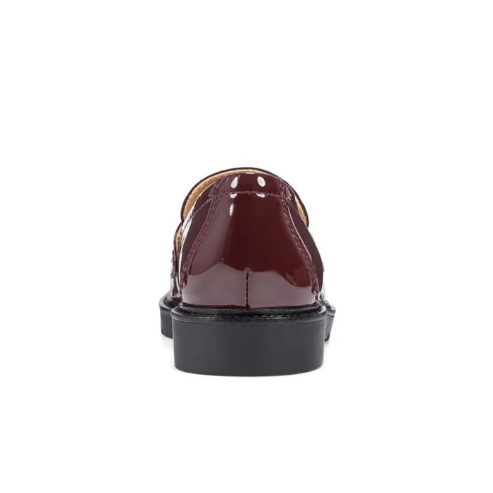 Women Rockport Loafers Kacey Tassel Oxblood Patent Women Rockport Loafers Kacey Tassel Oxblood Patent