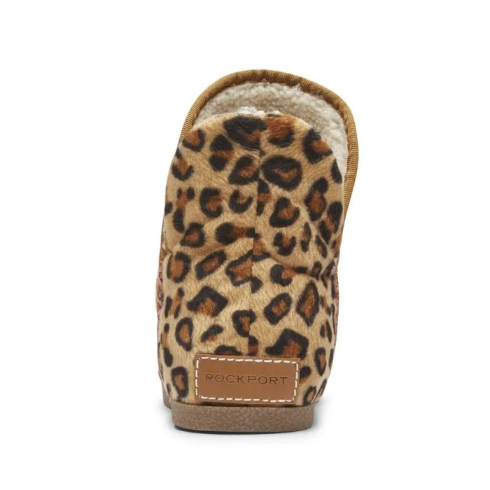 Women Rockport Loafers TruTECH Veda Slipper Boot Leopard