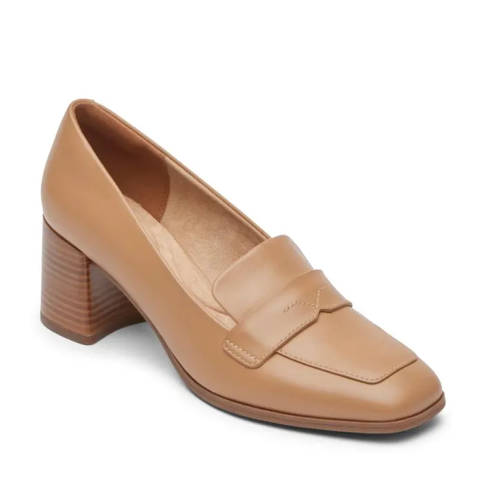Women Rockport Loafers Violetta Loafer Mocha Latte Leather