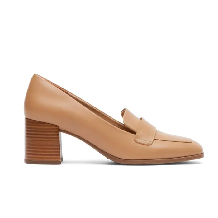 Women Rockport Loafers Violetta Loafer Mocha Latte Leather Women Rockport Loafers Violetta Loafer Mocha Latte Leather