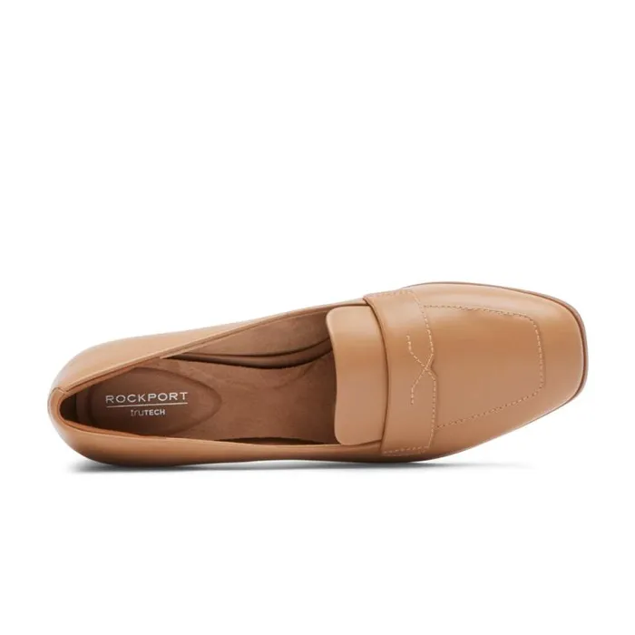 Women Rockport Loafers Violetta Loafer Mocha Latte Leather Women Rockport Loafers Violetta Loafer Mocha Latte Leather