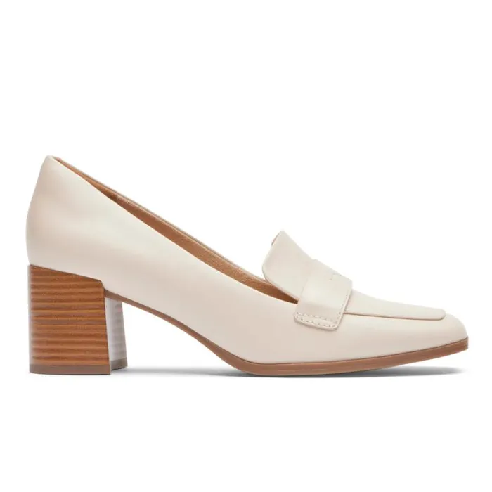 Women Rockport Loafers Violetta Loafer Vanilla Leather Women Rockport Loafers Violetta Loafer Vanilla Leather