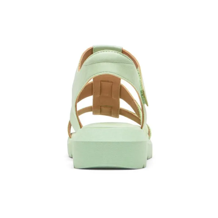 Women Rockport Sandals and Wedges Abbie TStrap Sandal Celery