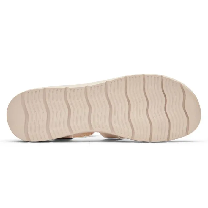 Women Rockport Sandals and Wedges Abbie TStrap Sandal Vanilla