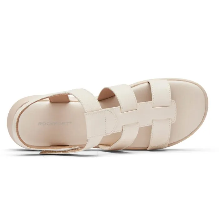 Women Rockport Sandals and Wedges Abbie TStrap Sandal Vanilla