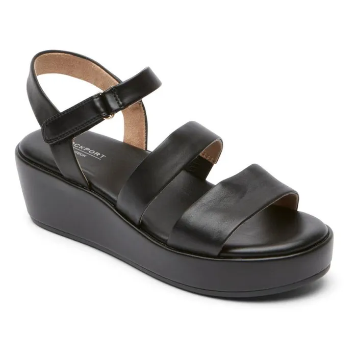 Women Rockport Sandals and Wedges Aubriella Sandal Black