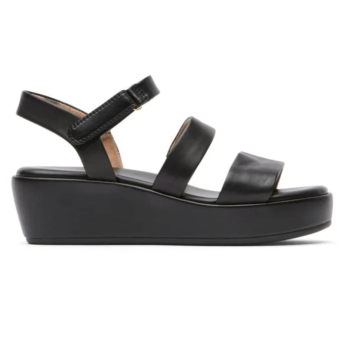 Women Rockport Sandals and Wedges Aubriella Sandal Black