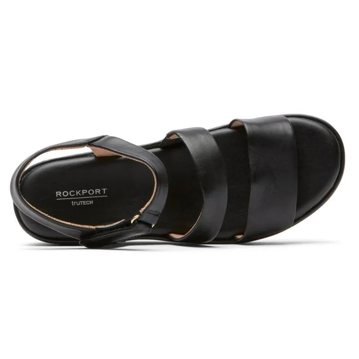 Women Rockport Sandals and Wedges Aubriella Sandal Black