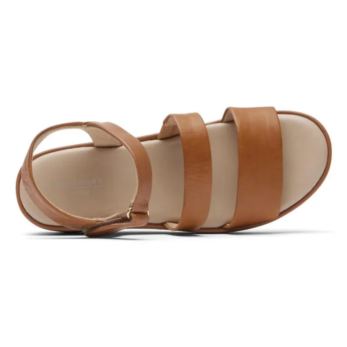 Women Rockport Sandals and Wedges Aubriella Sandal Tan