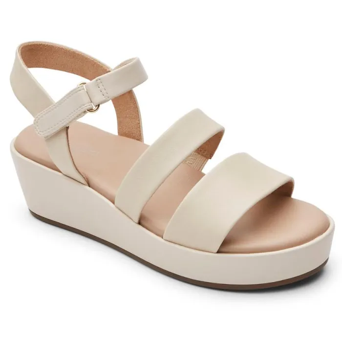 Women Rockport Sandals and Wedges Aubriella Sandal Vanilla