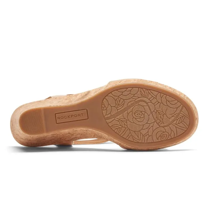 Women Rockport Sandals and Wedges Blanca TStrap Sandal Macademia Women Rockport Sandals and Wedges Blanca TStrap Sandal Macademia
