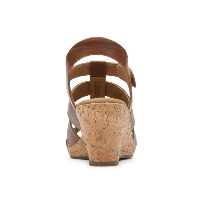 Women Rockport Sandals and Wedges Briah New Gladiator Sandal Tan