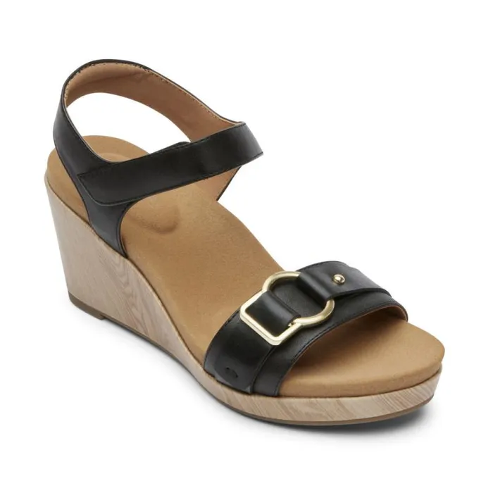 Women Rockport Sandals and Wedges Briah Sandal Black