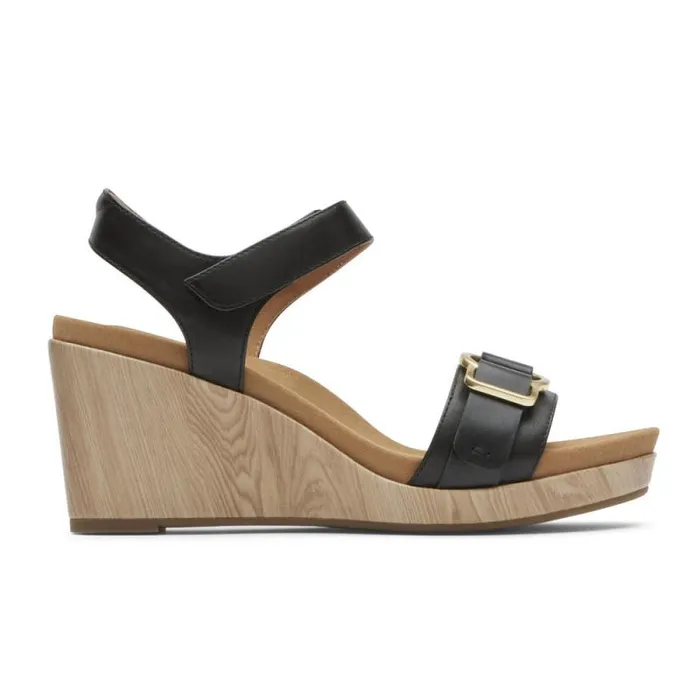 Women Rockport Sandals and Wedges Briah Sandal Black