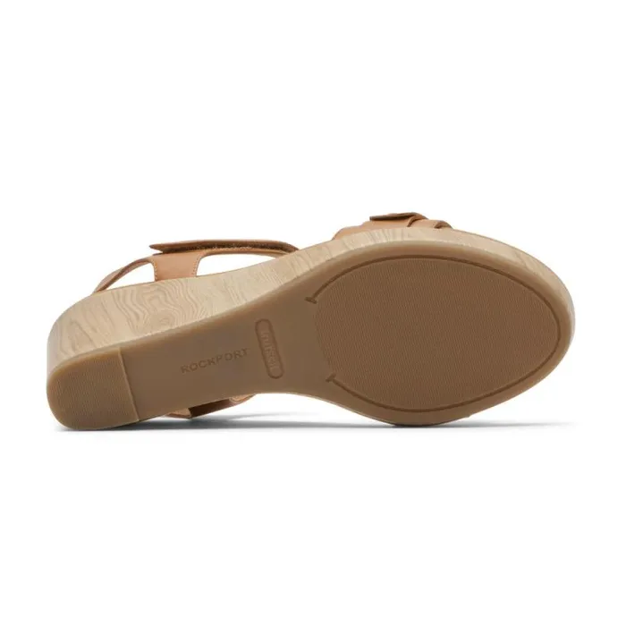 Women Rockport Sandals and Wedges Briah Sandal Tan