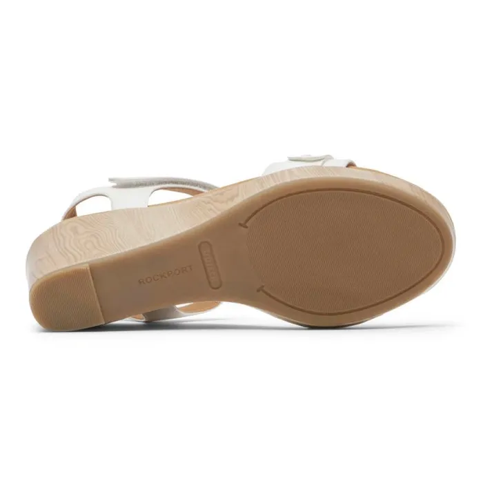 Women Rockport Sandals and Wedges Briah Sandal White