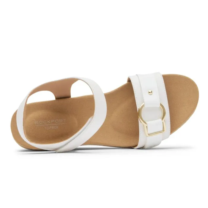 Women Rockport Sandals and Wedges Briah Sandal White