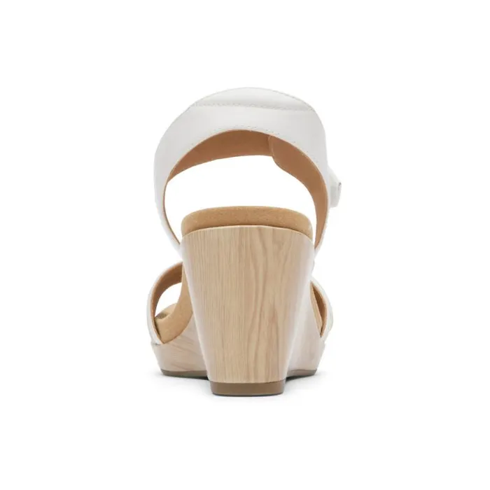 Women Rockport Sandals and Wedges Briah Sandal White