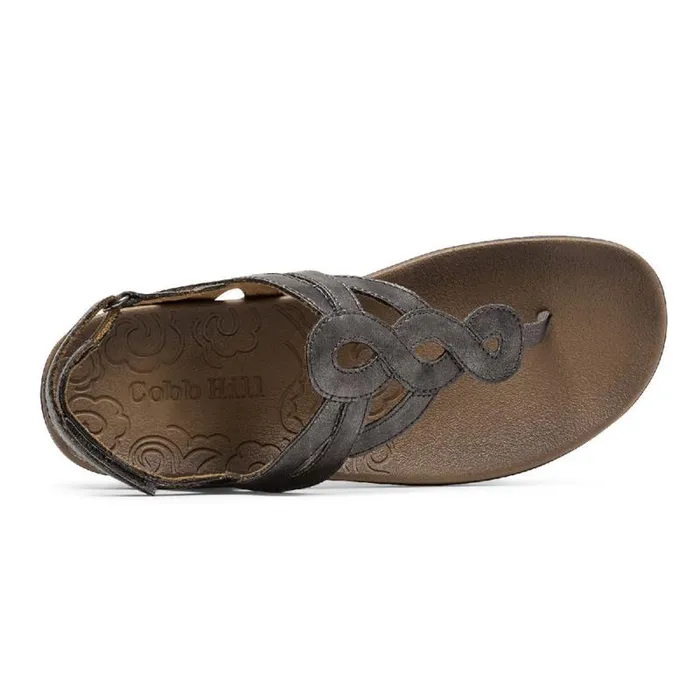 Women Rockport Sandals and Wedges Ramona Sandal Pewter