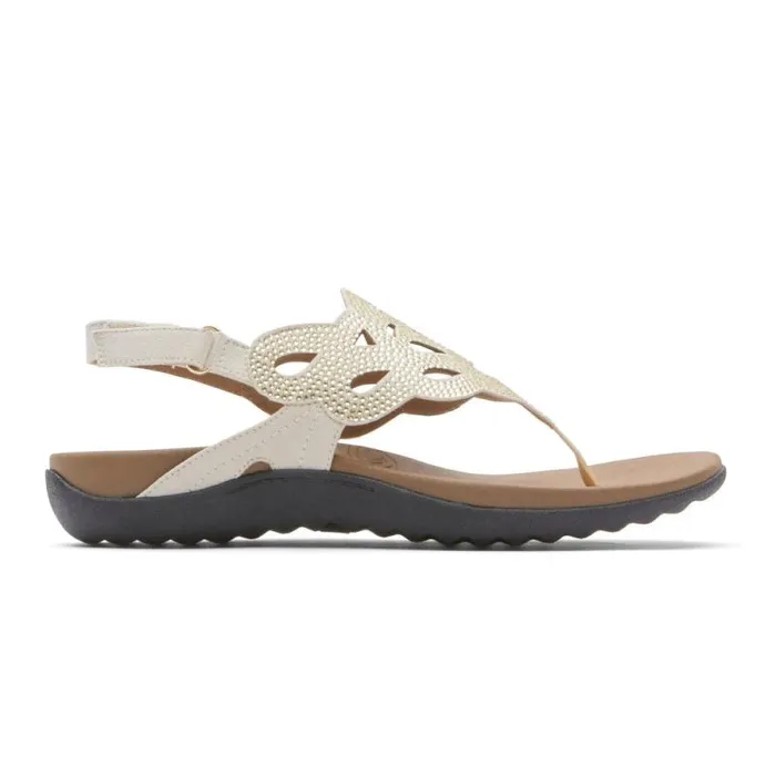 Women Rockport Sandals and Wedges Ridge Slingback Sandal Gold Bling