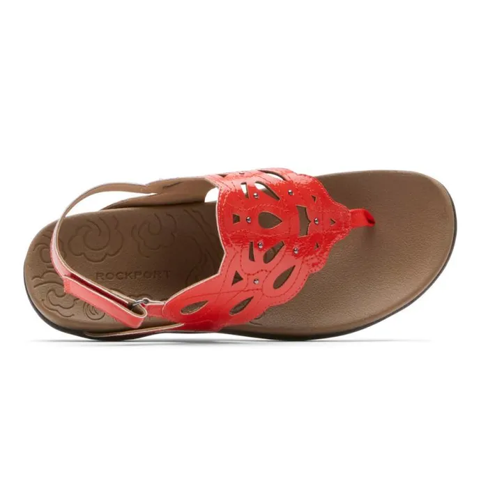 Women Rockport Sandals and Wedges Ridge Slingback Sandal Red