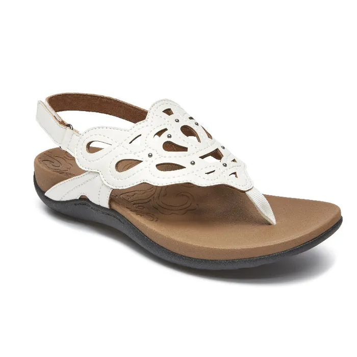 Women Rockport Sandals and Wedges Ridge Slingback Sandal White