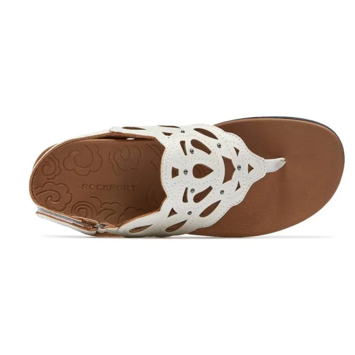 Women Rockport Sandals and Wedges Ridge Slingback Sandal White