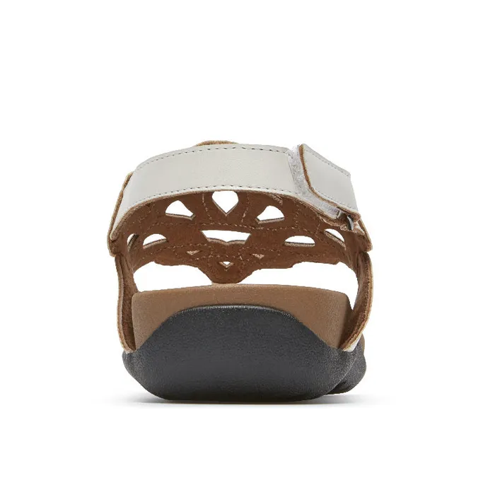 Women Rockport Sandals and Wedges Ridge Slingback Sandal White
