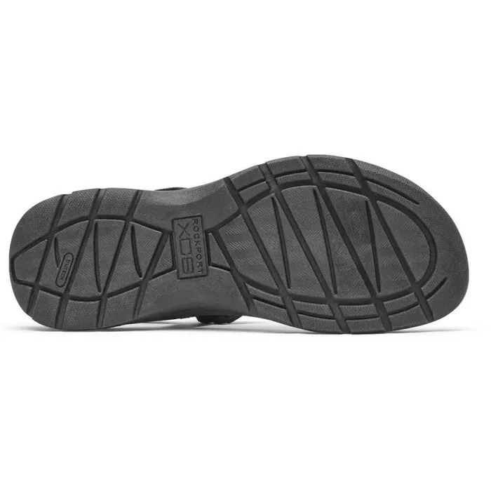 Women Rockport Sandals and Wedges XCS Trail Tech Washable Strappy Sandal Black