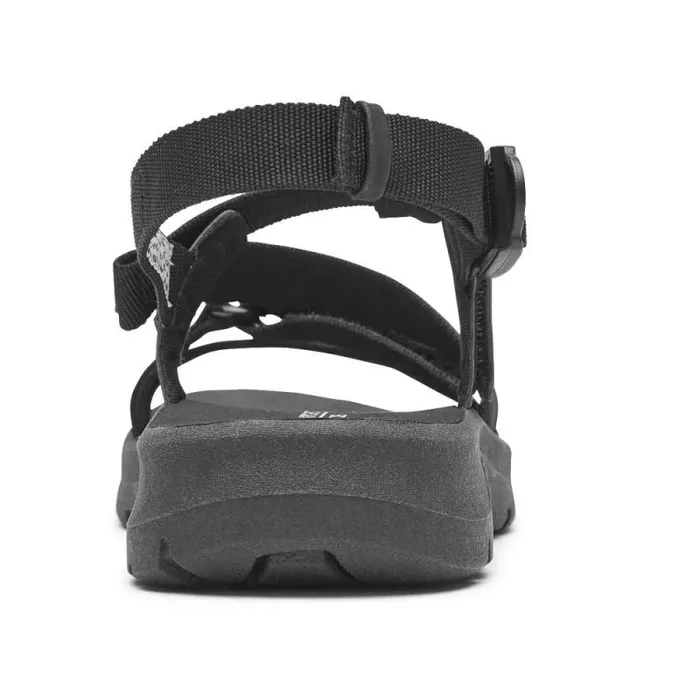 Women Rockport Sandals and Wedges XCS Trail Tech Washable Strappy Sandal Black