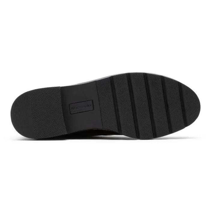 Women Rockport Shoes Kacey Oxford Black Patent Synthetic