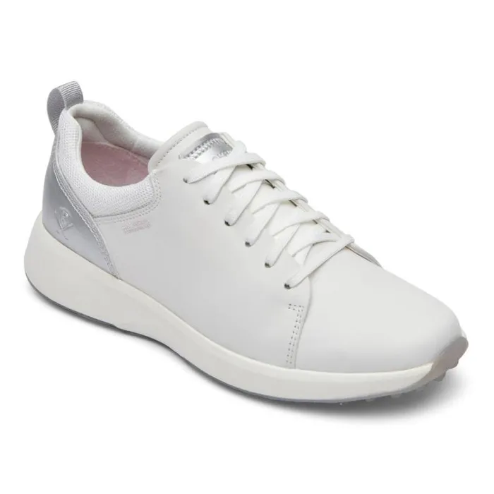 Women Rockport Shoes ProWalker TruStride Golf Shoe Whitesilver