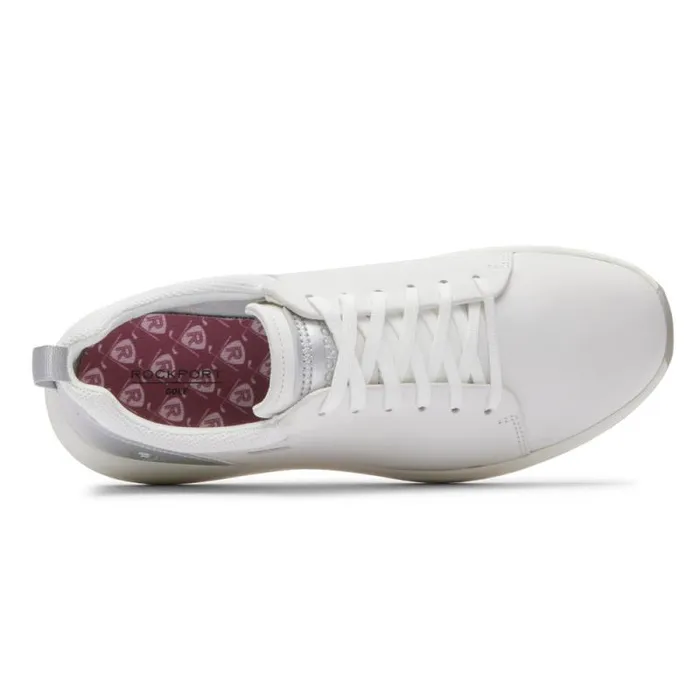 Women Rockport Shoes ProWalker TruStride Golf Shoe Whitesilver