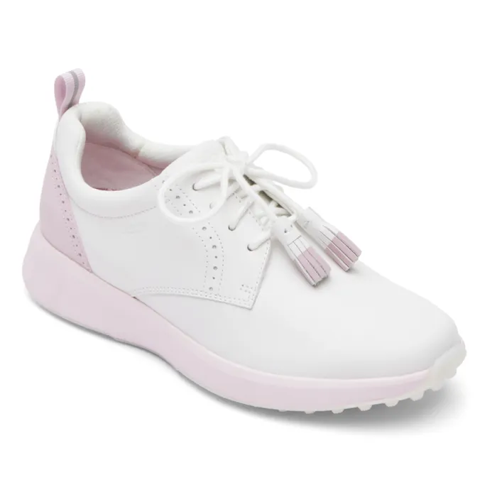 Women Rockport Shoes ProWalker TruStride Tassel Golf Shoe Whitepink