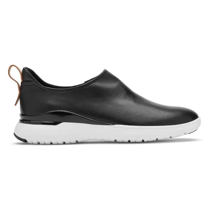 Women Rockport Shoes Total Motion Sport High SlipOn Shoe Black Leather