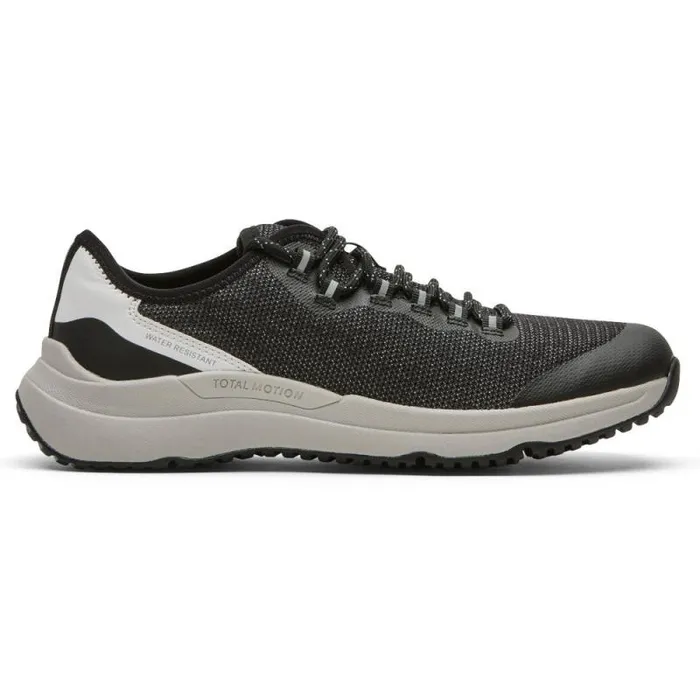 Women Rockport Shoes Total Motion XCS Trail LaceUp Shoe Black Waterresistant Eco