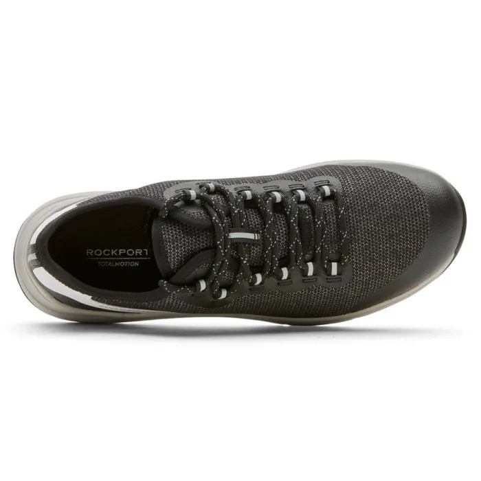 Women Rockport Shoes Total Motion XCS Trail LaceUp Shoe Black Waterresistant Eco