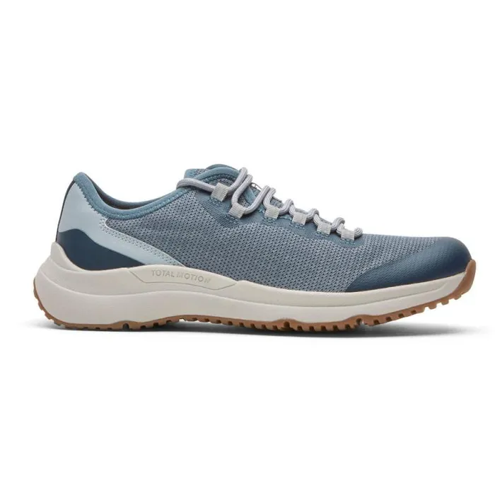 Women Rockport Shoes Total Motion XCS Trail LaceUp Shoe Blue Slate Waterresistant Eco