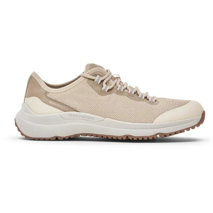 Women Rockport Shoes Total Motion XCS Trail LaceUp Shoe Taupe Waterresistant Eco
