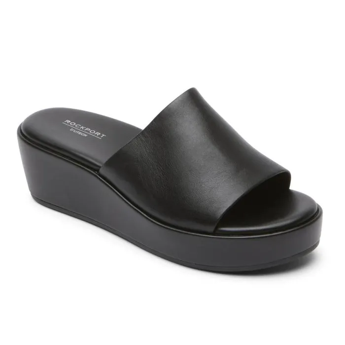 Women Rockport SlipOns Aubriella Slide Black