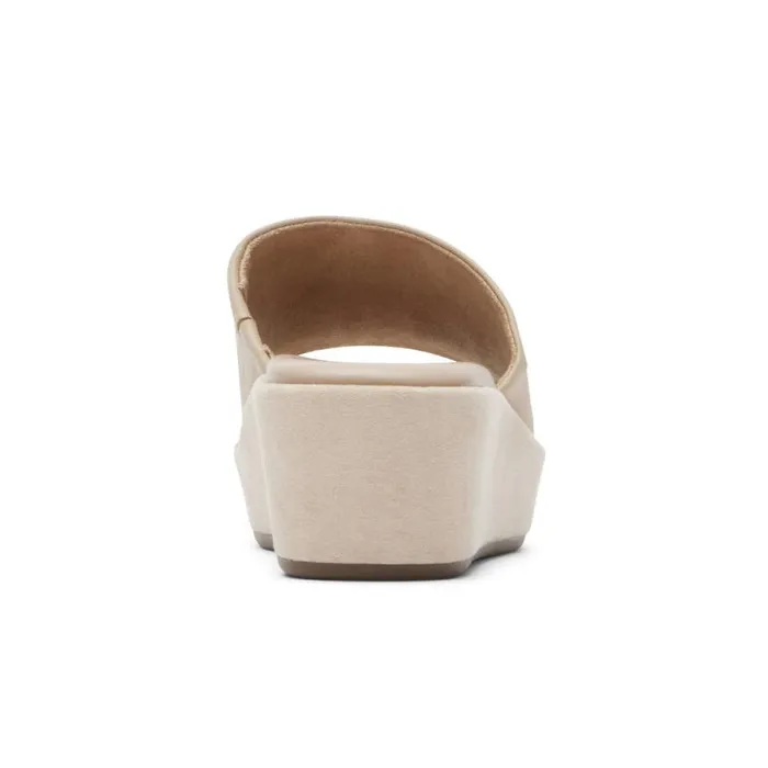 Women Rockport SlipOns Aubriella Slide Neutral Beige