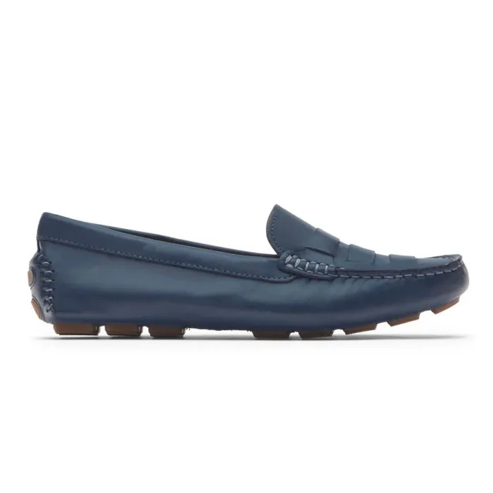 Women Rockport SlipOns Bayview Woven Loafer Bluestone