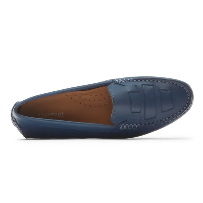 Women Rockport SlipOns Bayview Woven Loafer Bluestone