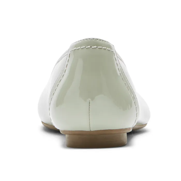 Women Rockport SlipOns Reagan Ballet Flat Jade Patent Synthetic