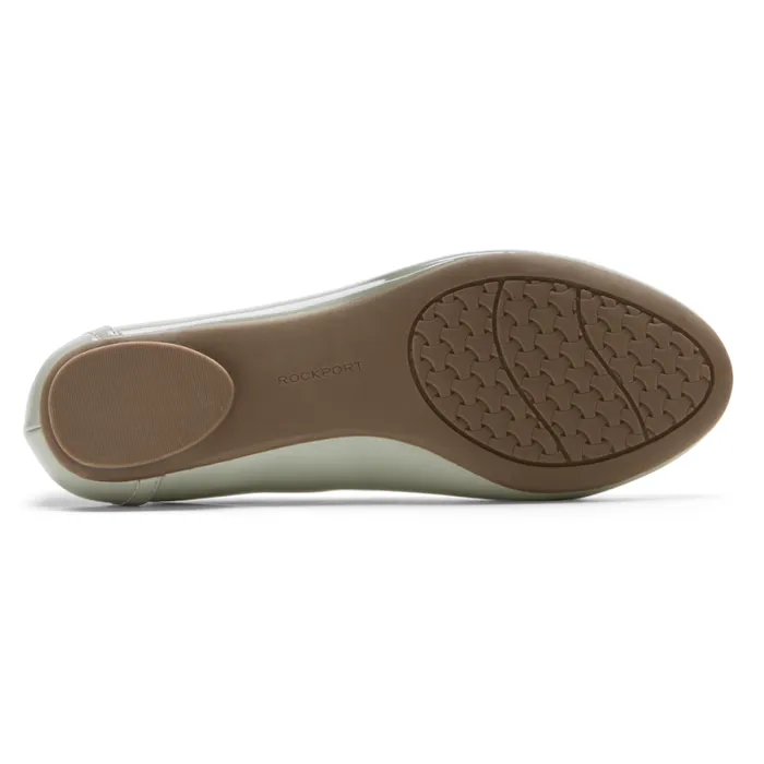 Women Rockport SlipOns Reagan Ballet Flat Jade Patent Synthetic